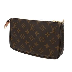 Louis Vuitton Accessoires Pochette Canvas Monogram Accessory Brown